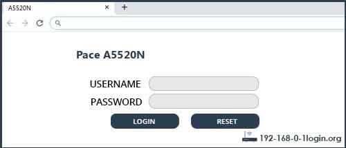 Pace Routers Common Usernames passwords And Default IPs