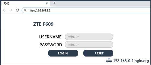 Password Default Zte F609 - Default Password Zte F609 ...
